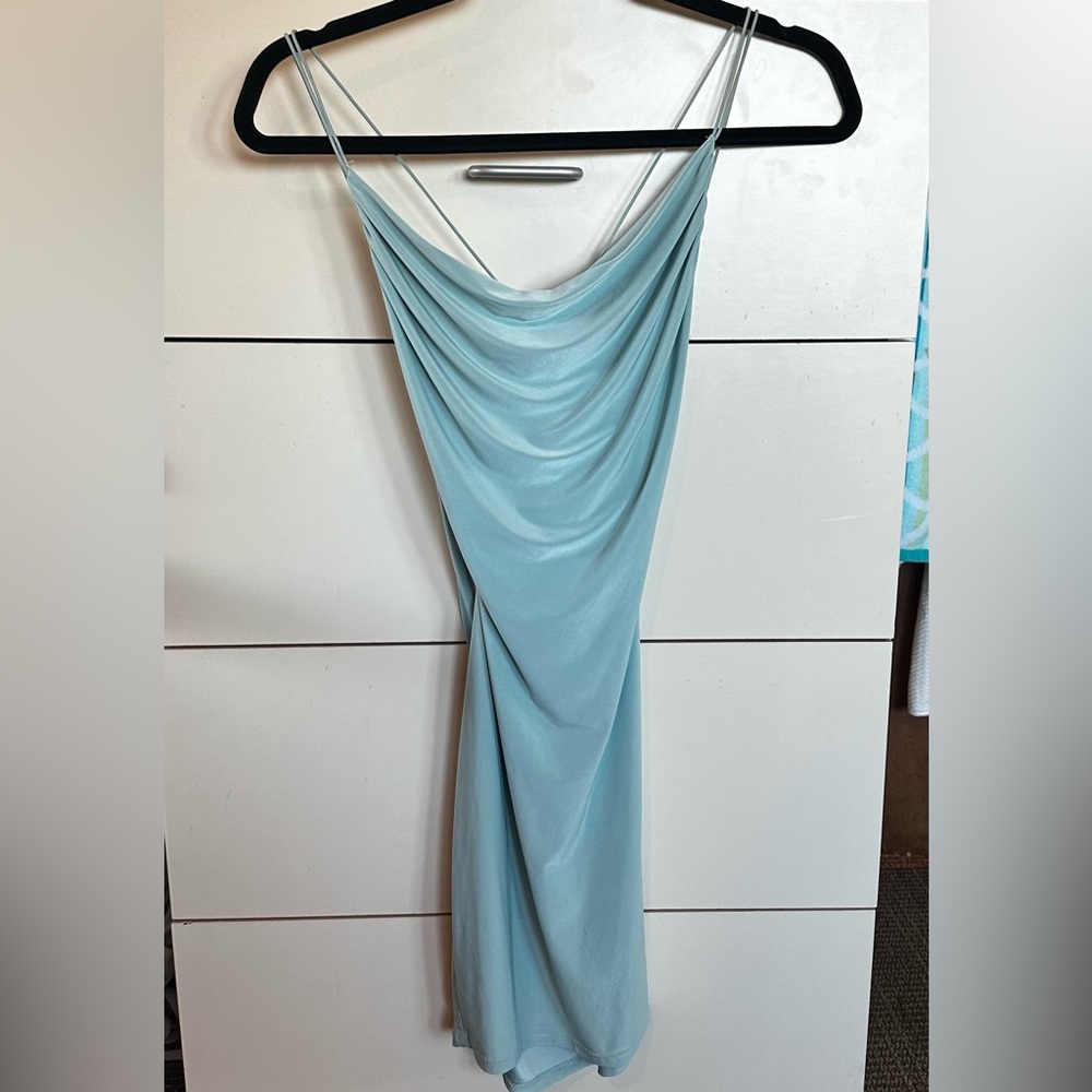 Light blue/ teal homecoming bodycon dress